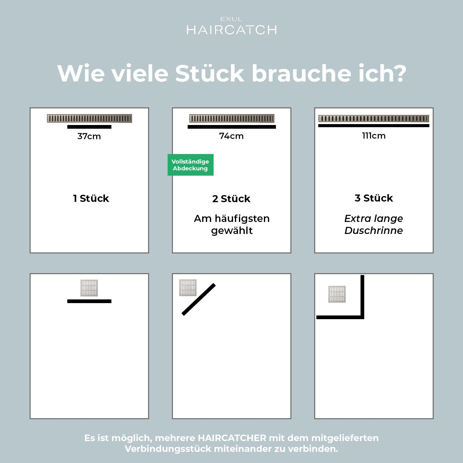 Exul HAIRCATCH - Die Lösung bei einer verstopften Dusche